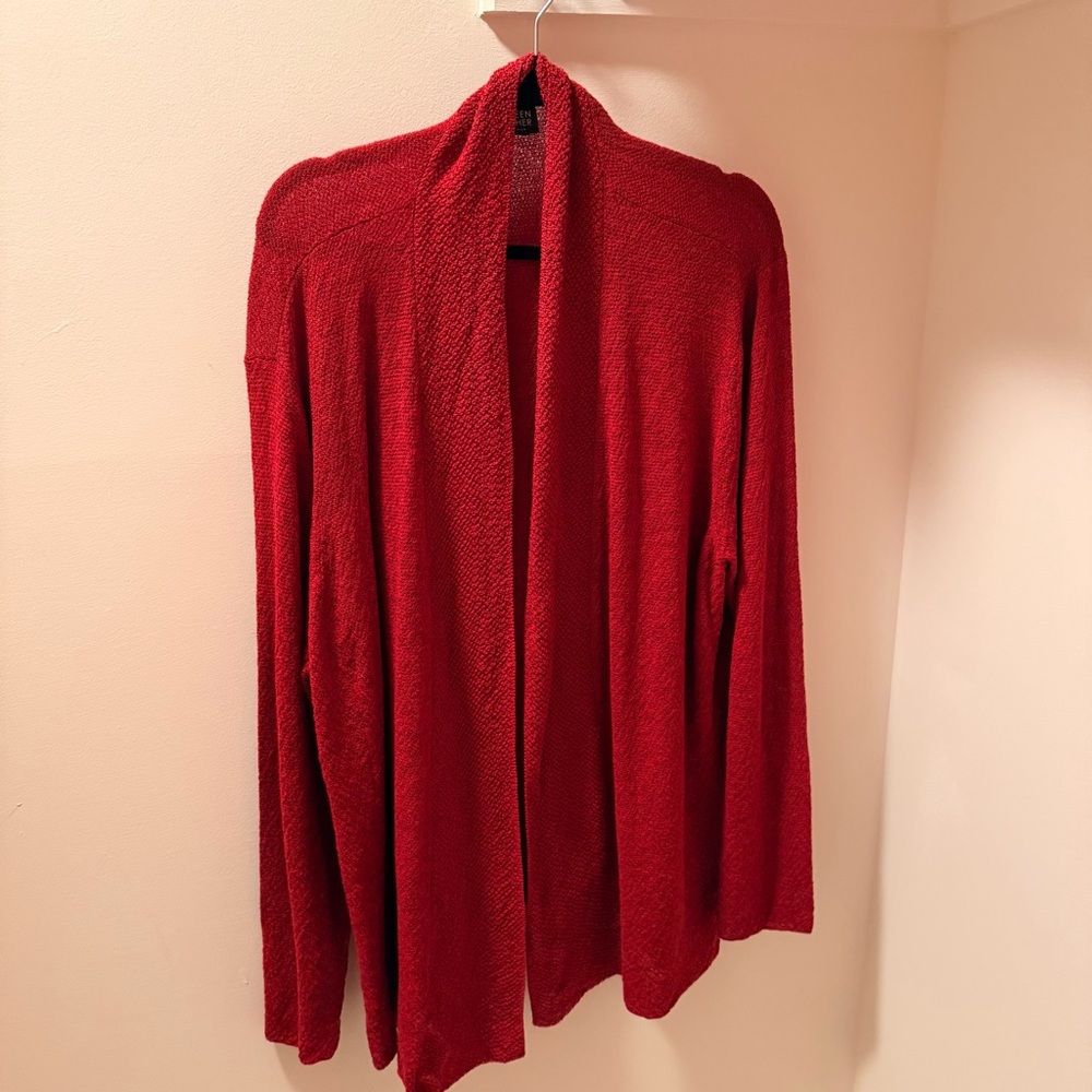Eileen Fisher 100% wool cardigan vintage